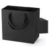 NineLife Basics Black Gift Bags With Handles: 12.5x4.5x11 Inch 50pcs Large Paper Bags Bulk For Party Shopping Wedding Birthday view 1