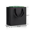 NineLife Basics Black Gift Bags With Handles: 12.5x4.5x11 Inch 50pcs Large Paper Bags Bulk For Party Shopping Wedding Birthday view 2