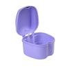 Genco Dental Denture Case, Denture Box with Strainer, Night Cleaner Denture Bath Box for Retainer, Mouthguard, False Teeth, and Denture Cleaning (Purple) view 3