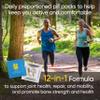 Mobility & Bone Support Daily Multivitamin - 12-in-1 Bone, Knee, Cartilage, Ligament, Joint Supplement for Women and Men, Collagen, Turmeric, Glucosamine Chondroitin MSM Capsules - 30 Vitamin Packs view 2