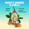 UNROOTED Good Energy Shot (12 Pack, Mighty Ginger) - Immune System and Natural Energy Booster - 12 x 60ml Bottles - Ginger, Turmeric, Chilli & Baobab view 2