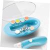 FRCOLOR 1set Electric Nail Care Polisher Kit Portable Multi-function Nail File for Adults Pets Rechargeable and Safe Manicure view 4