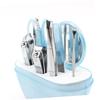 FRCOLOR 9pieces Stainless Steel Nail Clipper Kit with Eyebrow Scissors and Mirror Random Color Personal Care Set for Women for Travel and Outdoor Activities view 1