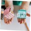 2pcs Sealed Portable Medicine Organizer Compartments Daily Storage for Travel Wallet and Backpack Cute Pill Case Design view 3