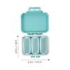 2pcs Sealed Portable Medicine Organizer Compartments Daily Storage for Travel Wallet and Backpack Cute Pill Case Design view 4