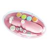 FRCOLOR Nail Grinder Set Multi-function Polish Sharpener for Adults Boy Girl and Pets Safe Quiet Durable Grinding Heads Pink view 1
