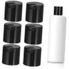 FRCOLOR 250ml Body Lotion Bottle Covers Simple Bottle Covers for Body Lotion Bottle Flat Shoulder Plastic Bottle Hats R24 Black view 1