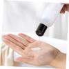 FRCOLOR 250ml Body Lotion Bottle Covers Simple Bottle Covers for Body Lotion Bottle Flat Shoulder Plastic Bottle Hats R24 Black view 3