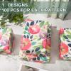 100 Sheets Watercolor Floral Tissue Paper Colorful Flower Gift Wrapping Paper DIY Art Craft Papers for Spring Wedding Bridal Shower Birthday, 14 x 20 Inch view 3