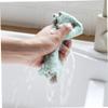 NOLITOY 5pcs Microfiber Dish Towels Reusable Cleaning Cloths for Kitchen Dishrag Absorbent Dishcloths Solid Dish Cloth Random Color view 2