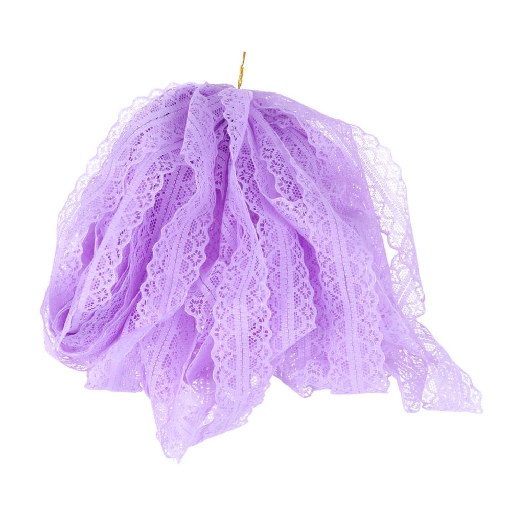 SEWOART 15m Purple Lace Packaging Ribbon for DIY Gift Decoration for Wedding Gifts Flower Wrapping Scrapbooking and Greeting Cards