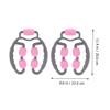Beaupretty 2pcs Leg Massager Muscle Relaxation Roller Ergonomic Design Massage Tool for Sore Muscles and Joint Promotes Blood Flow for Post-Workout Recovery Pink view 4