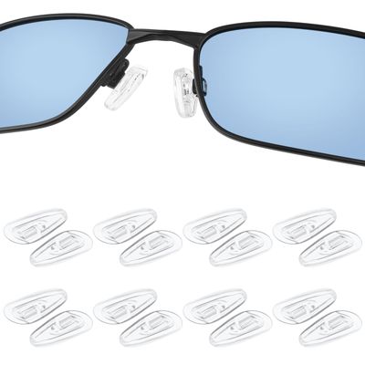 8 Pairs Replacement Nose Pads for Oakley WireTap/Whisker/Crosshair 2.0 OO4044/Crosshair 1.0; Maui Jim Baby Beach/Kahuna/Kawika/Wiki Wiki/Mahina