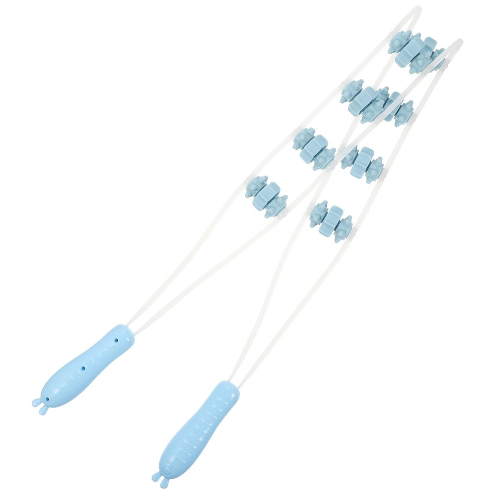 FOMIYES Ball Leg Massage Tool Muscle Roller Neck Rodillo Para Masajes Waist Roller Massage Roller for Leg Muscle Pp Manual Leg Roller, 115x5.6x3.3cm, Blue