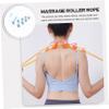 FOMIYES Ball Leg Massage Tool Muscle Roller Neck Rodillo Para Masajes Waist Roller Massage Roller for Leg Muscle Pp Manual Leg Roller, 115x5.6x3.3cm, Blue view 3