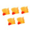 FOMIYES 5pcs Scraping Tablets Facial Massage Tool Jade Massage Stone Scraping Board Body Massager Scraping Plate Feet Massager Scrapping Massage Board Resin Universal Scraper, 8.5X6cm, Orange view 1