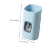 Beatifufu 2pcs Hanging Toothpaste Squeezer Dispenser Wall-Mounted No Punching Required Easy Control of Toothpaste Extrusion for Adults Set Blue Green view 3