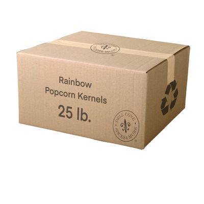 Dell Cove Spices - Rainbow Popcorn Kernels - Create Colorful & Tasty Stovetop Popcorn at Home (Twenty-Five Pounds)