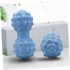 FOMIYES Yoga Ball Massage Hand Tools Double Lacrosse Peanut Muscle Relaxation Supplies Forearm Roller Fascia Tool Full Point Fascia Roller Fitness Hockey Six Colors, 156cm, Blue view 2