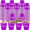 cssopenss 120 pcs purple Plastic Shot Glasses purple shot cups 2 oz Carnival shot glasses disposable for drinking Tastings served Snacks Jello Tastings and Samples view 1