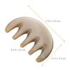 Beaupretty Wide Tooth Horn Comb for Head Massage Natural Gua Sha Scalp Massager Comfortable and Smooth Edges for Relaxation and Hair Care for Family and Friends view 4
