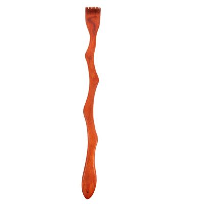 1pcs Portable Wooden Back Scratcher Snake-Shaped for Skin Itching Relief Handle and Smooth Finish for Comfortable Use Back Tickle Tool for Ages