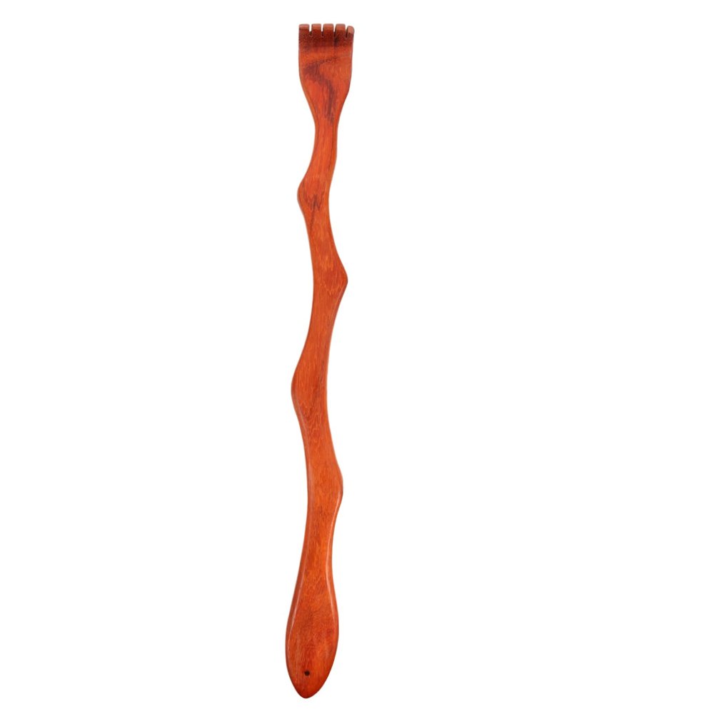 1pcs Portable Wooden Back Scratcher Snake-Shaped for Skin Itching Relief Handle and Smooth Finish for Comfortable Use Back Tickle Tool for Ages