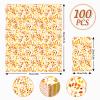 100Pcs Fall Leaves Guest Napkins Watercolor Branches Leaves Paper Napkins Autumn Orange Decorative Bathroom Napkin Disposable Hand Towel Napkin for Thanksgiving Harvest Home Party Supplies view 2