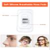 8 Pairs Replacement Nose Pads for Oakley Tincup OX3184 OX5099/Tincup Carbon OX5094/Conductor 6 OO4106/Conductor 8 OO4107/Savitar OO6047/Wingfold OX5100 OX5101, Clear Silicone Nose Pieces view 3