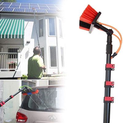 Water Fed Telescopic Brush Window Cleaning Pole/Extendable Cleaner Conservatory Roof Suitable for Photovoltaic Panel CleaningTrucks Windows (Size : 18FT/5.4M) (36FT/10.8M)