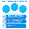 GGSTDDUP Reusable Ice Packs for Injuries, 10 Pack Round Ice Packs for Face, Gel Ice Pads Small Hot Cold Compress Ice Bag for Eyes After Surgery, Face, Wisdom Teeth, Breast Surgery, Blue view 3
