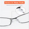 8 Pairs Replacement Nose Pads for Oakley Tincup OX3184 OX5099/Tincup Carbon OX5094/Conductor 6 OO4106/Conductor 8 OO4107/Savitar OO6047/Wingfold OX5100 OX5101, Clear Silicone Nose Pieces view 2