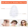 8 Pairs Replacement Nose Pads for Oakley Tincup OX3184 OX5099/Tincup Carbon OX5094/Conductor 6 OO4106/Conductor 8 OO4107/Savitar OO6047/Wingfold OX5100 OX5101, Clear Silicone Nose Pieces view 3