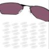 20 Pairs Replacement Nose Pads for Oakley Tincup OX3184 OX5099/Tincup Carbon OX5094/Conductor 6 OO4106/Conductor 8 OO4107/Savitar OO6047/Wingfold OX5100 OX5101, Clear Silicone Nose Pieces view 1