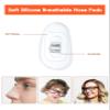 20 Pairs Replacement Nose Pads for Oakley Tincup OX3184 OX5099/Tincup Carbon OX5094/Conductor 6 OO4106/Conductor 8 OO4107/Savitar OO6047/Wingfold OX5100 OX5101, Clear Silicone Nose Pieces view 3