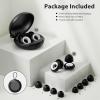Concert Ear Plugs, Yawsoy Reusable Ear Plugs for Concerts, Raves, Focus and Sleep, High Fidelity Noise Cancelling Ear Plugs, 20dB Noise Reduction & Hearing Protection, 6 Pair Eartips in S/M/L (Black) view 3