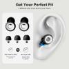 Concert Ear Plugs, Yawsoy Reusable Ear Plugs for Concerts, Raves, Focus and Sleep, High Fidelity Noise Cancelling Ear Plugs, 20dB Noise Reduction & Hearing Protection, 6 Pair Eartips in S/M/L (Black) view 4