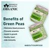 Blessfull Healing Organice GREEN PEAS 2 lb (907 Gram) view 2