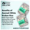 Blessfull Healing Organice BASMATI WHITE BROKEN RICE 1 lb (453 Gram) view 2