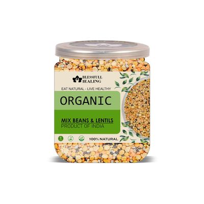 Blessfull Healing Organice MIX BEANS & LENTILS 2 lb (907 Gram)