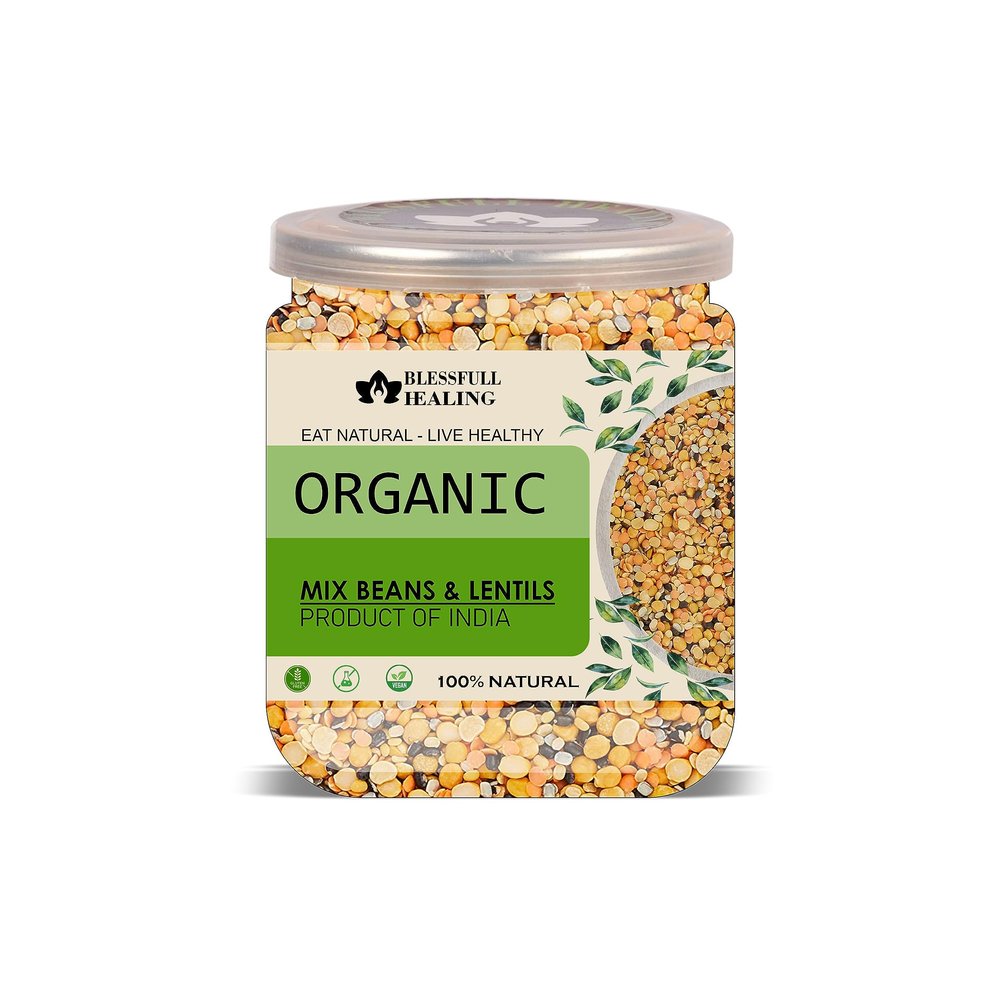 Blessfull Healing Organice MIX BEANS & LENTILS 2 lb (907 Gram)
