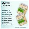 Blessfull Healing Organice BLACK GRAM WASHES SPLIT 1 lb (453 Gram) view 2