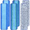 6 Pack Microfiber Cleaning Replacement Pad for Bona Mop,Washable Reusable Microfiber Cleaning Mop Pad for Hardwood Floor,Wet Dry Use,2 Deep Cleaning Pad+2 Microfiber Cleaning Pad+2 Dusting Mop Pad view 1