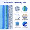 6 Pack Microfiber Cleaning Replacement Pad for Bona Mop,Washable Reusable Microfiber Cleaning Mop Pad for Hardwood Floor,Wet Dry Use,2 Deep Cleaning Pad+2 Microfiber Cleaning Pad+2 Dusting Mop Pad view 4
