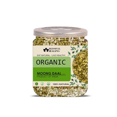 Blessfull Healing Organice MOONG DAL (CHILKA) 1 lb (453 Gram)