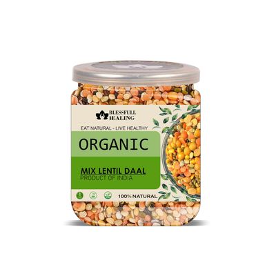 Blessfull Healing Organice MIX LENTIL DAL 1 lb (453 Gram)