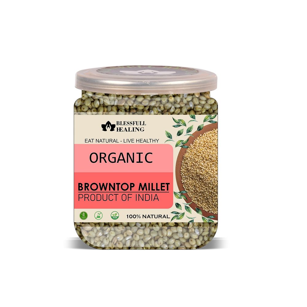 Blessfull Healing Organice BROWNTOP MILLET 2 lb (907 Gram)