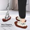 10Pcs Duster Mop Slippers Cover,Multi Function Duster Mop Slippers Shoes Cover,Chenille Mop Slippers,Washable Foot Socks,Floor Cleaning Tools for House Office Bathroom Kitchen view 2