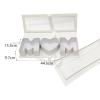 Mom Letter Shaped Empty Flower Box Fillable Gift Box Decorative Flower Soap Box for DIY Decor Anniversary, White view 3