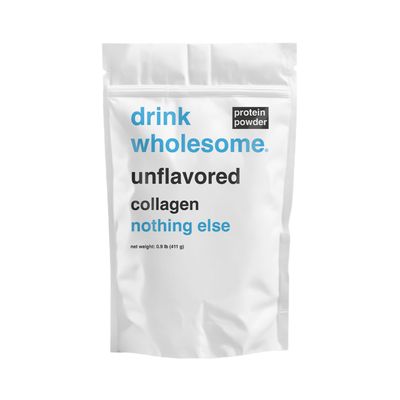 drink wholesome Unflavored Collagen Protein Powder for Sensitive Stomachs | Minimally-Processed, Whole-Food Protein | Additive-Free, Dairy-Free, Gluten-Free | Low FODMAP